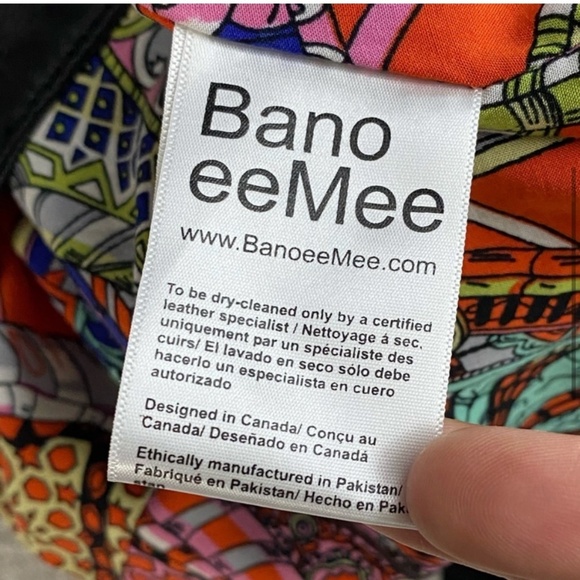 Bano eeMee Black Genuine Leather Jacket 6 - Picture 5 of 15